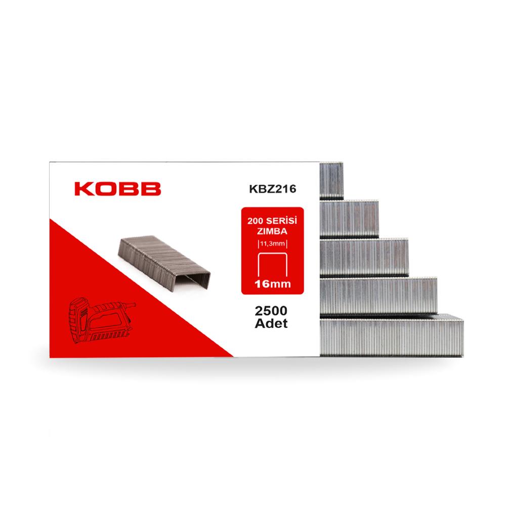 KOBB KBZ216 16mm 2500 Adet 200 Serisi Ağır Hizmet Tipi Zımba Teli - . Görsel