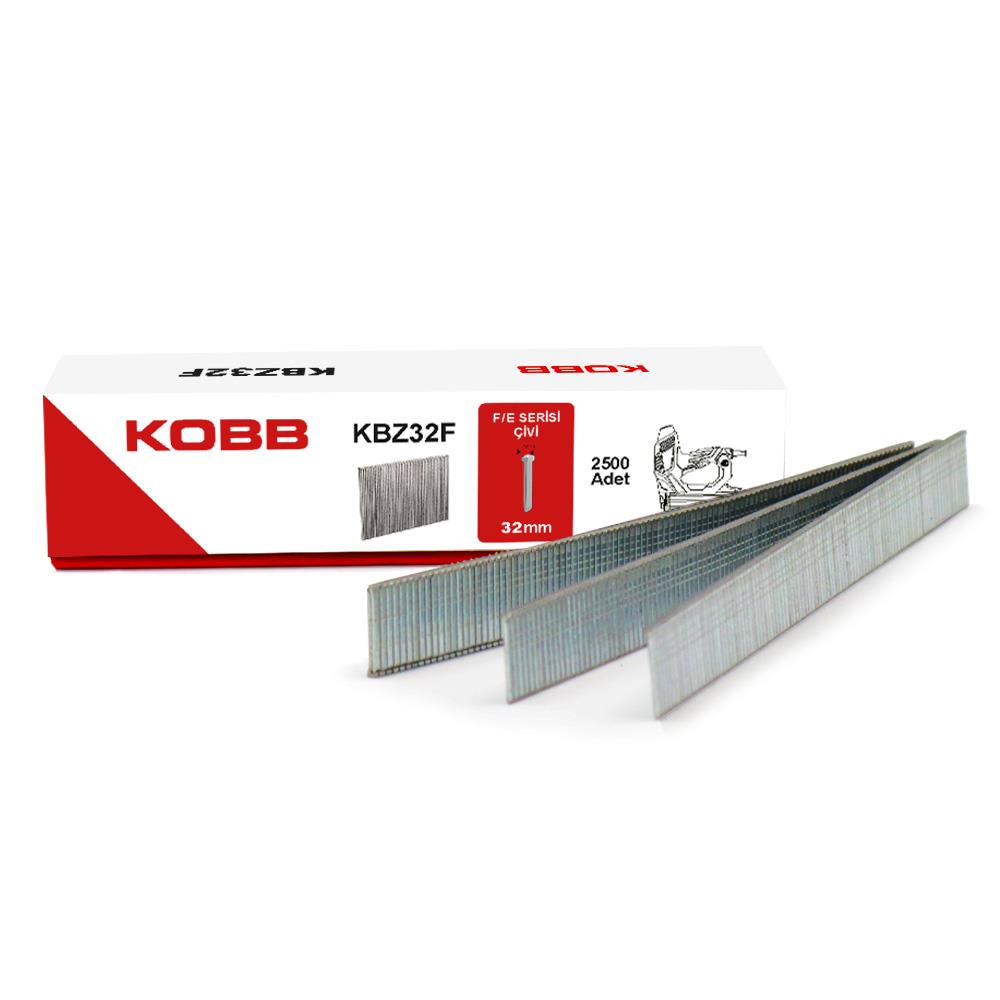 KOBB KBZ32F 32mm 2500 Adet F/E/J/8 Serisi Ağır Hizmet Tipi Kesik Başlı Çivi - . Görsel