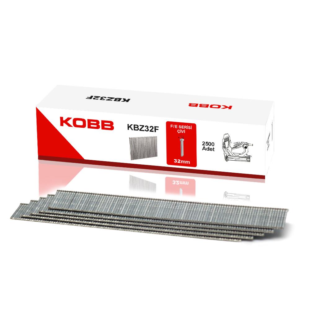 KOBB KBZ32F 32mm 2500 Adet F/E/J/8 Serisi Ağır Hizmet Tipi Kesik Başlı Çivi - . Görsel