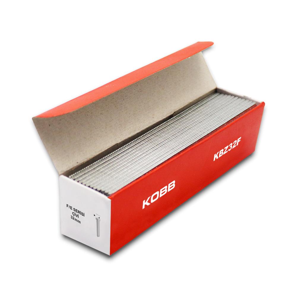 KOBB KBZ32F 32mm 2500 Adet F/E/J/8 Serisi Ağır Hizmet Tipi Kesik Başlı Çivi - . Görsel