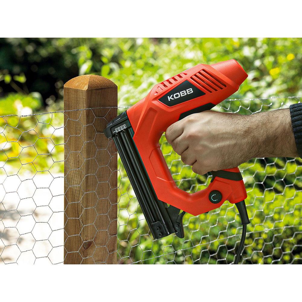 KOBB KBZ90 15-25mm Zımba ve 15-32mm Profesyonel Çivi Çakma Makinesi + 3000 adet Yedek Zımba ve Çivi - . Görsel