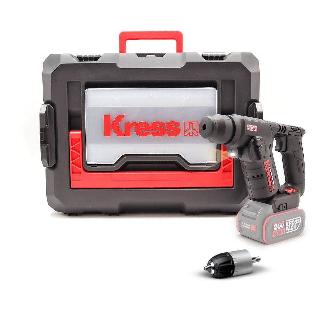 Kress KUC50.91 20Volt Kömürsüz 1.7J Profesyonel SDS-Plus Pnömatik Matkap + 10mm Mandren (Akü Dahil Değildir) - . Görsel