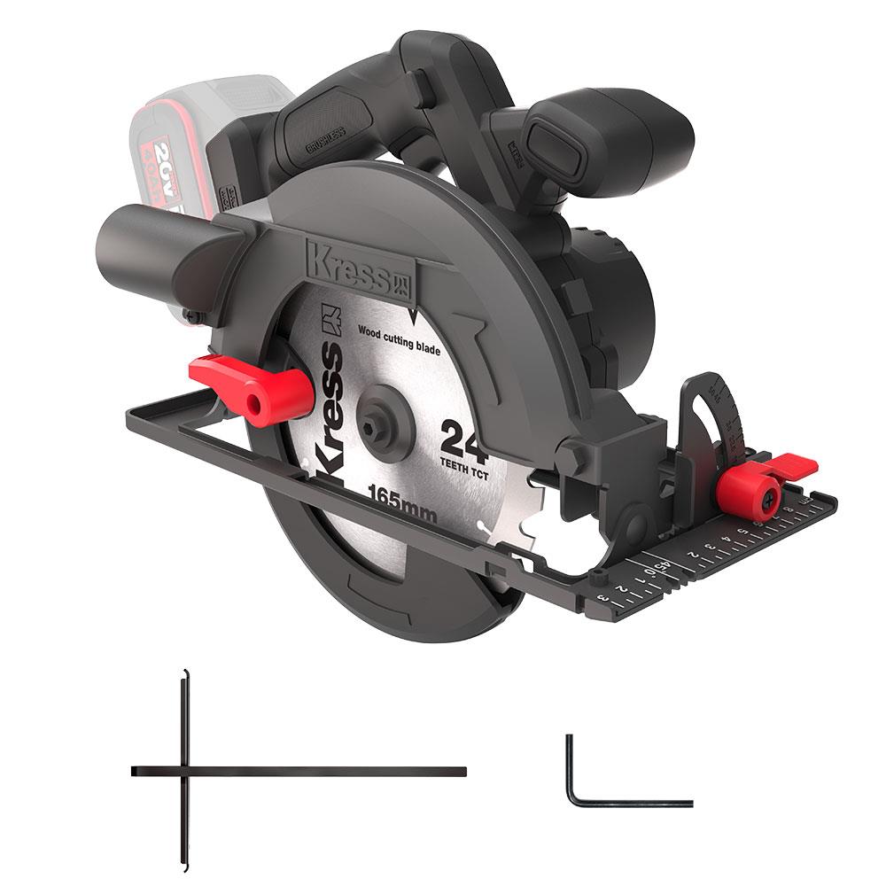 Kress KUE12.9 20Volt 165MM Kömürsüz Profesyonel Daire Testere (Akü Dahil Değildir) - . Görsel