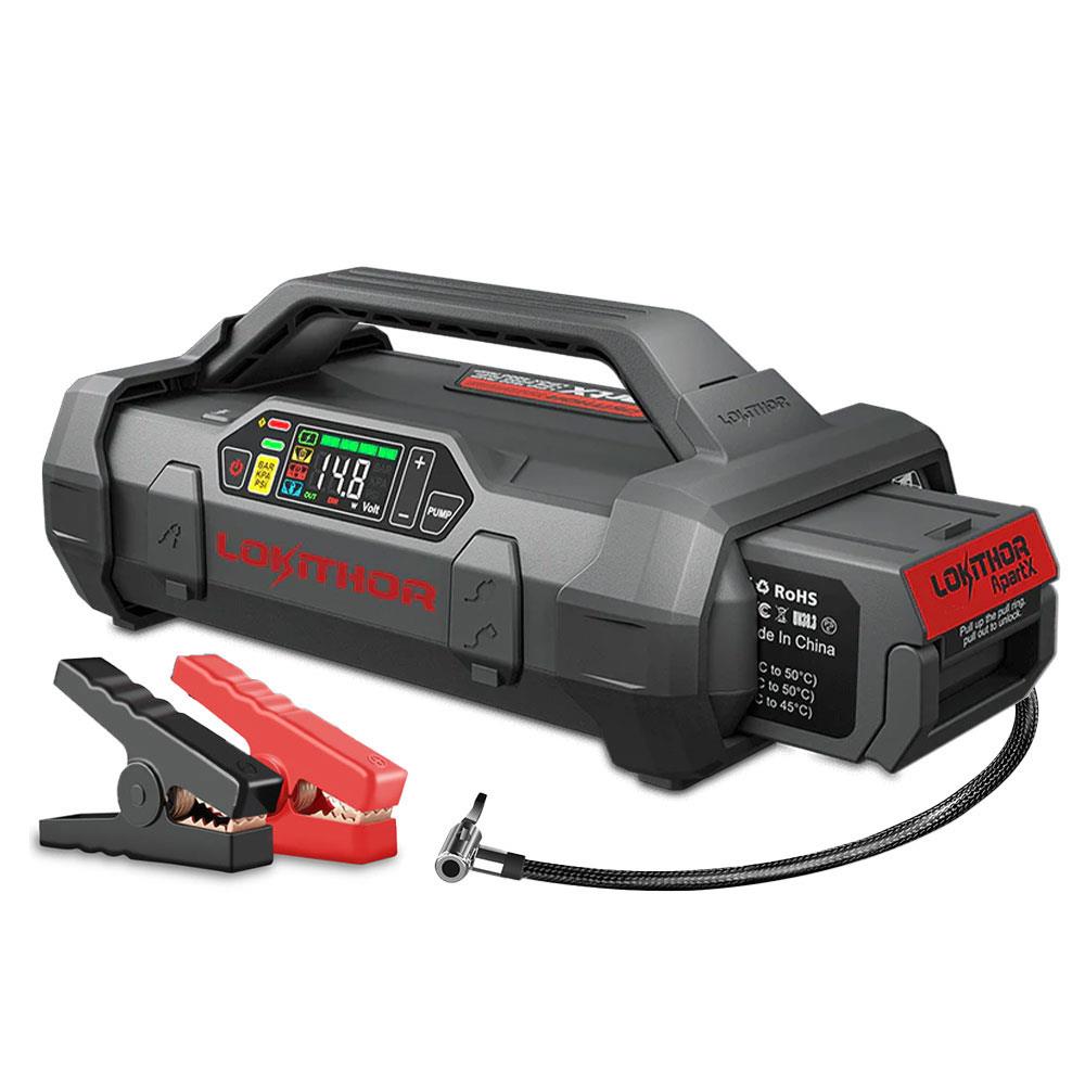 Lokithor APARTX4000 12V 4000Amp Li-Polimer Akıllı Akü Takviye + Pompa + Powerbank + Led Lamba - . Görsel