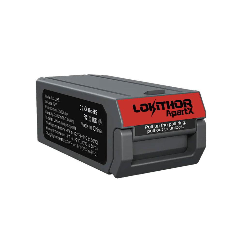 Lokithor LIFE 12.8Volt LiFePo4 2500A Takviye Gücü APARTX ile Uyumlu Yedek Akü - . Görsel