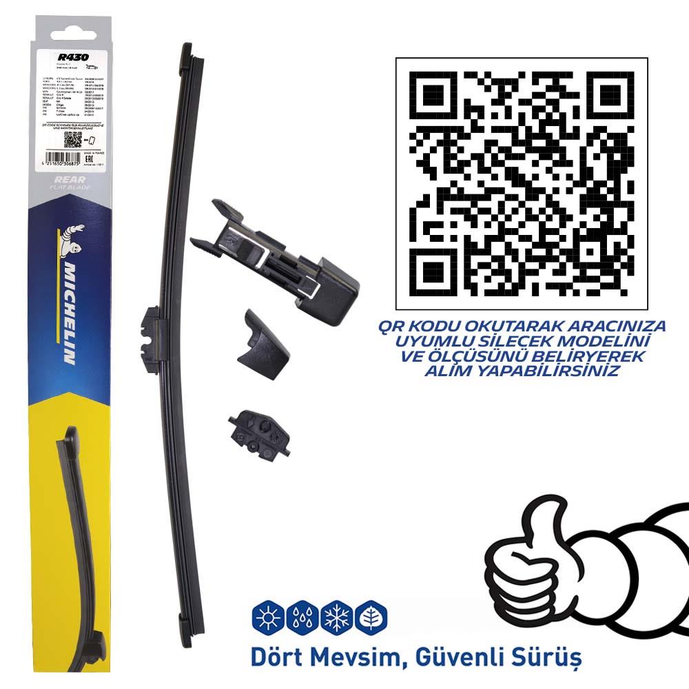 Michelin EASYCLIP™ MCR430 43CM 1 Adet Universal Muz Tipi Arka Silecek - . Görsel