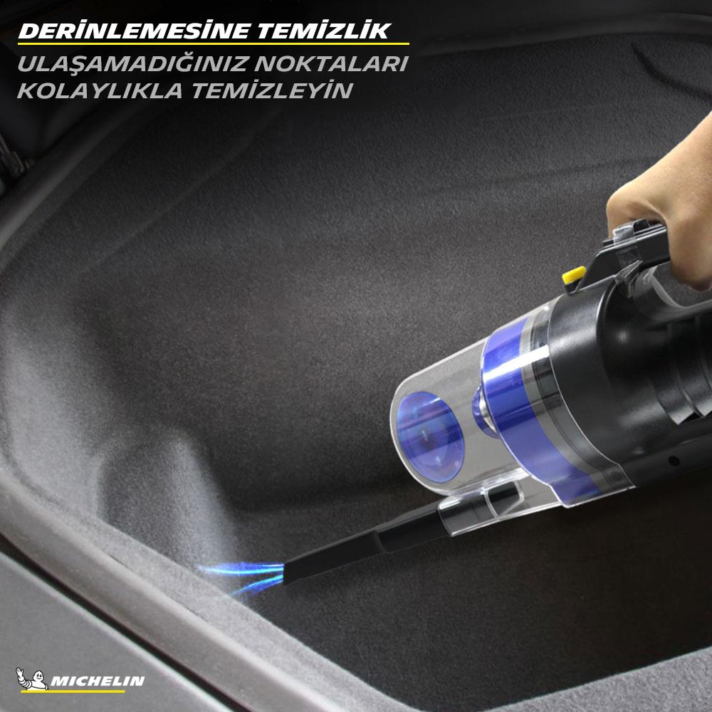 Michelin MC33375 12Volt/150Watt Araç Süpürgesi + 4 Parça Aksesuar Seti - . Görsel