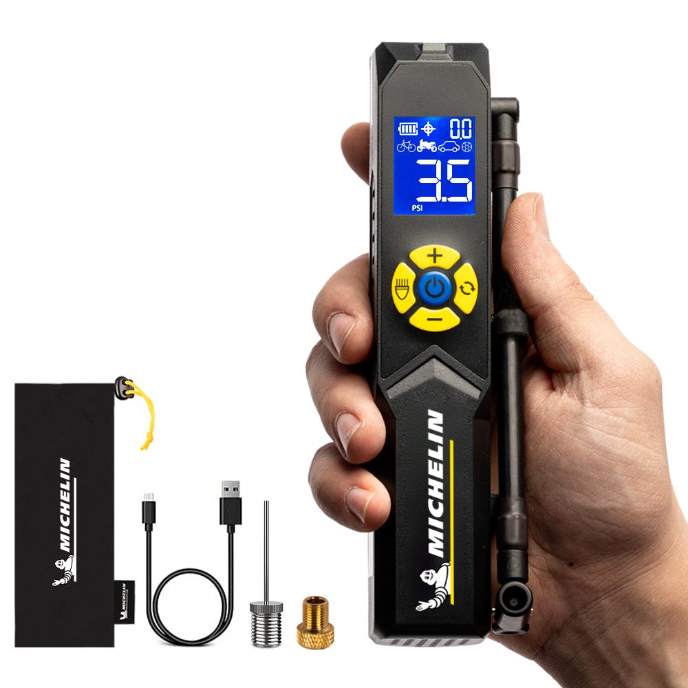 Michelin MC33382 Şarjlı Li-ion 150PSI Taşınabilir Dijital Basınç Göstergeli Led Aydınlatmalı Lastik Şişirme Pompası - . Görsel