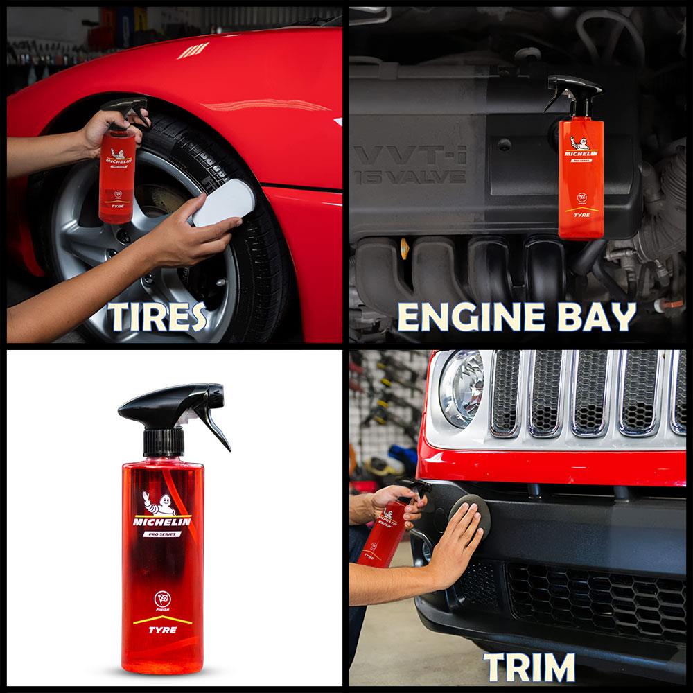 Michelin MC33573 500ml PRO Serisi Lastik ve Trim Parlatıcı, Koruyucu ve Yenileyici Sprey - . Görsel