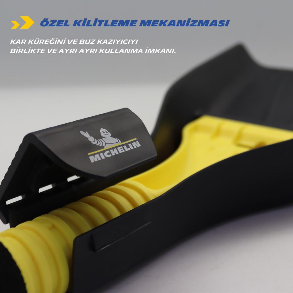 Michelin MC6986 3’ü Bir Arada Buz kazıyıcı, Kar Küreği, Silecek Temizleyici - . Görsel