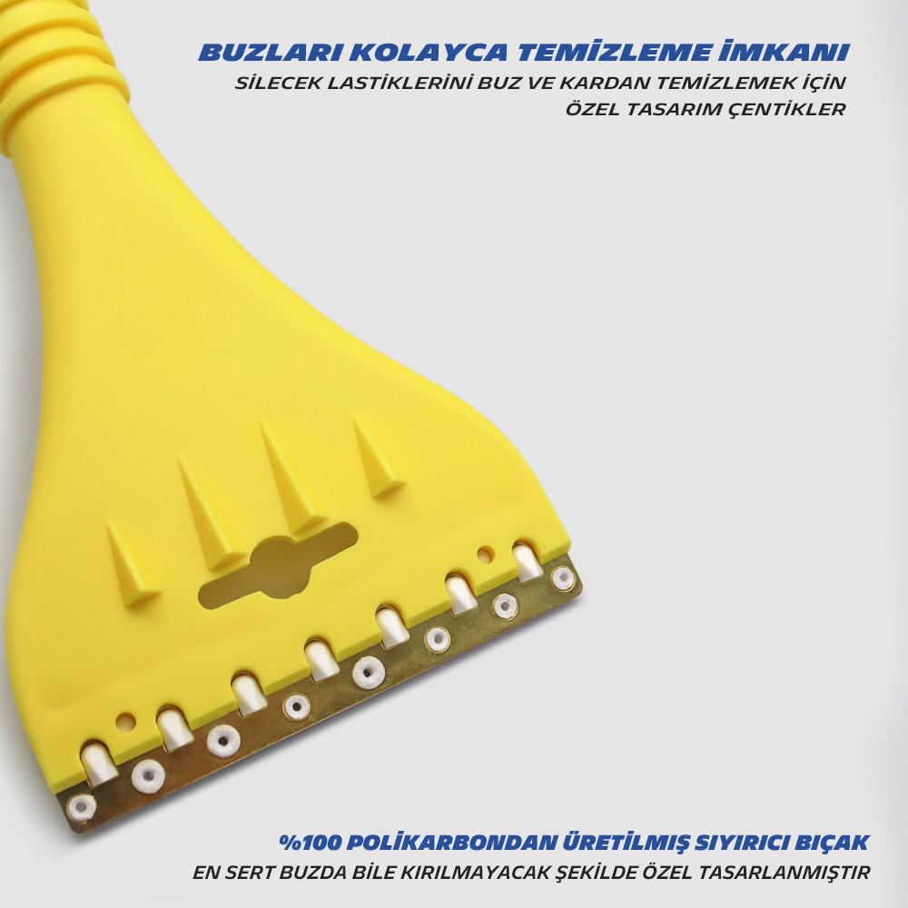 Michelin MC6986 3’ü Bir Arada Buz kazıyıcı, Kar Küreği, Silecek Temizleyici - . Görsel