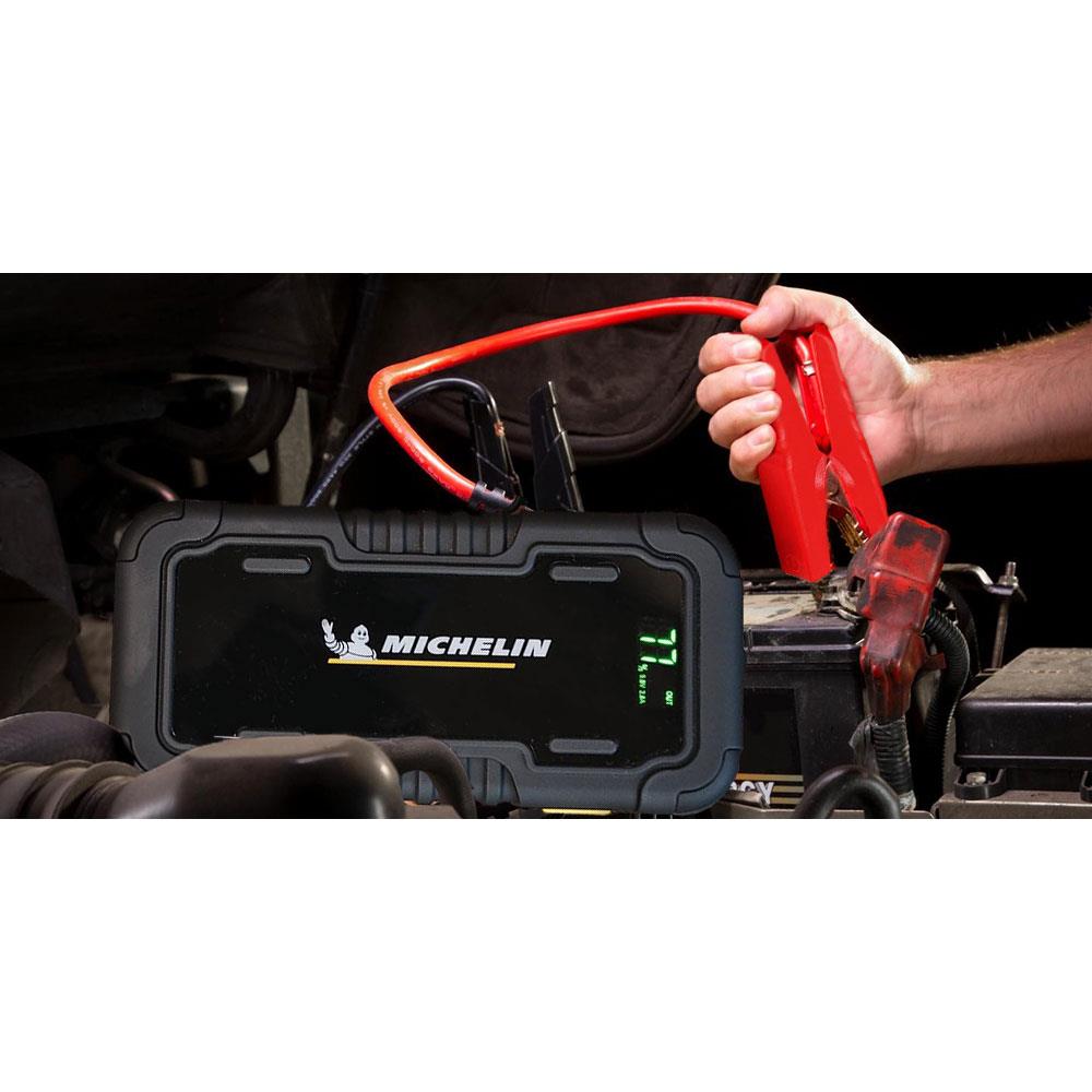 Michelin MJS80 12Volt 1000Amp Lityum Polimer Akü Takviye + Powerbank + Led Lamba - . Görsel