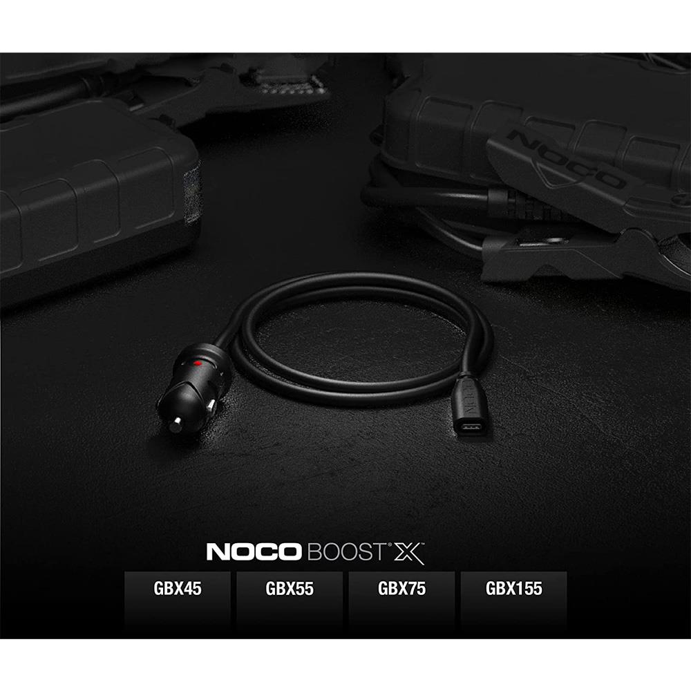 NOCO GBC011 12V 65Watt TYPE-C Araç Çakmak Uçlu GBX Serisi Akü Takviye ve Hızlı Şarj Bağlantı Kablosu - . Görsel