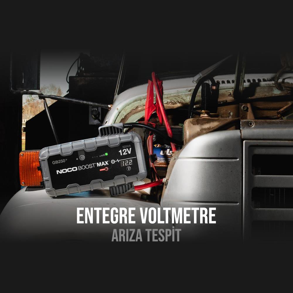 NOCO Genius GB250 12V 5250Amp Ultrasafe Lityum Akü Takviye + Powerbank + Led Lamba - . Görsel