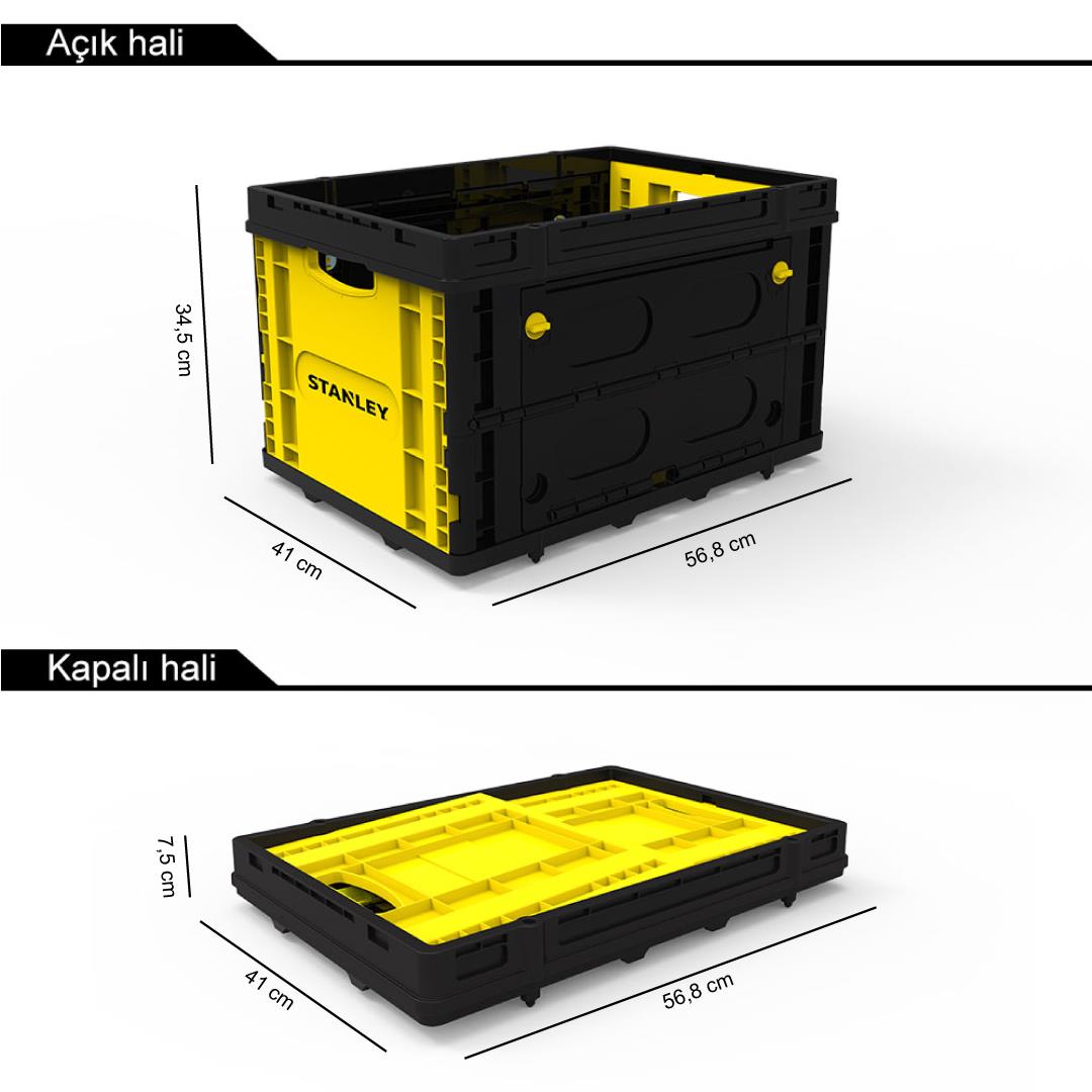 STANLEY FB533 25Kg Katlanır Çok Amaçlı Taşıma Sepeti - . Görsel
