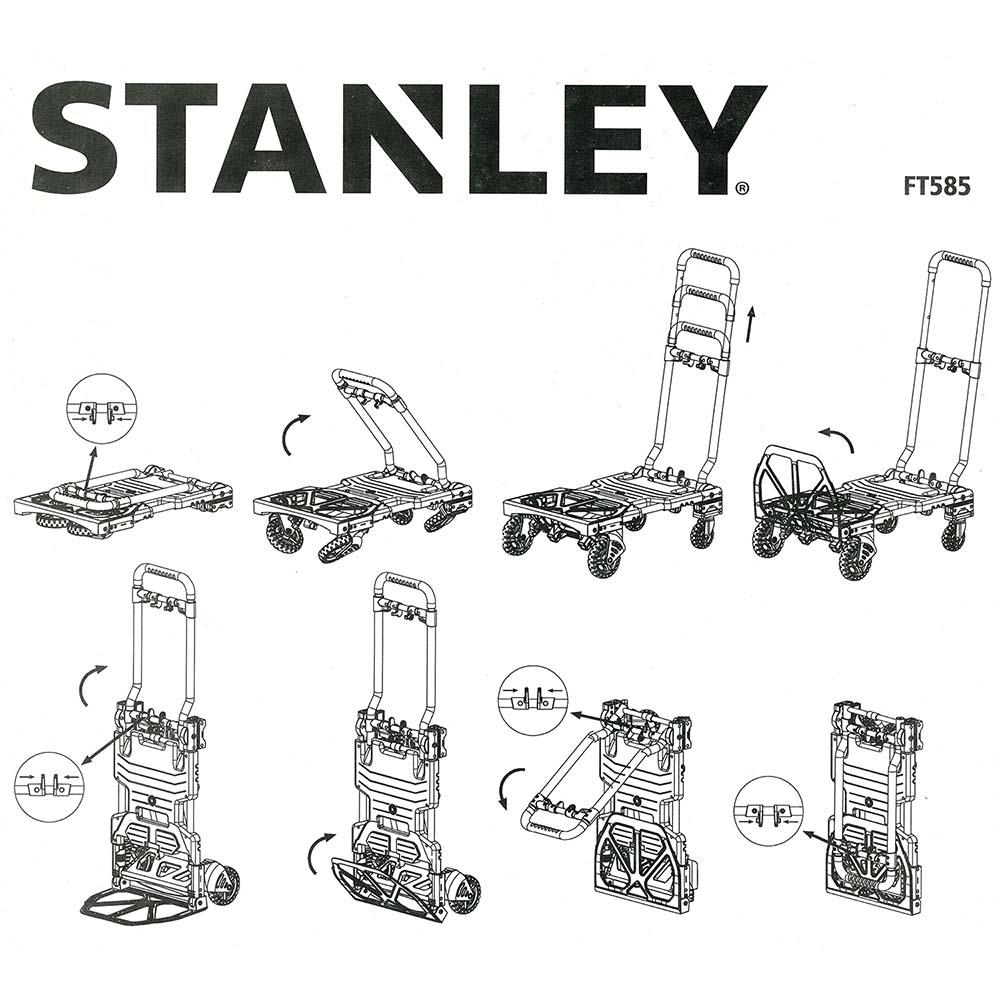 Stanley FT585 70/137Kg Çok Fonksiyonlu Katlanır El Arabası - . Görsel