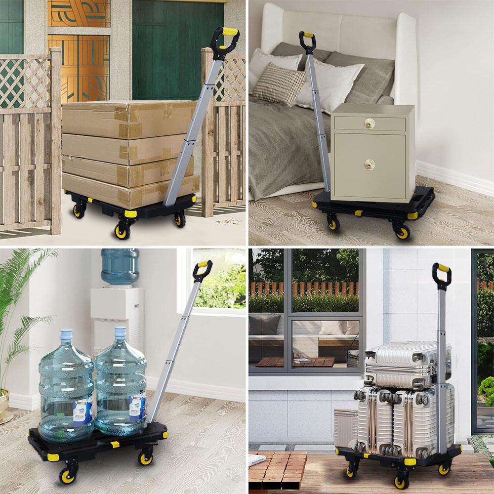 STANLEY PC532 137kg 62x45cm Dört Tekerli Çekme Kollu Yük ve Paket Taşıma Arabası - . Görsel