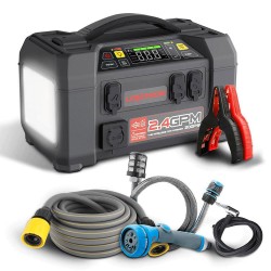 Lokithor AW401 12V 2500Amp Li-Polimer Akıllı Akü Takviye+Pompa+Basınçlı Yıkama+Powerbank+Led Lamba