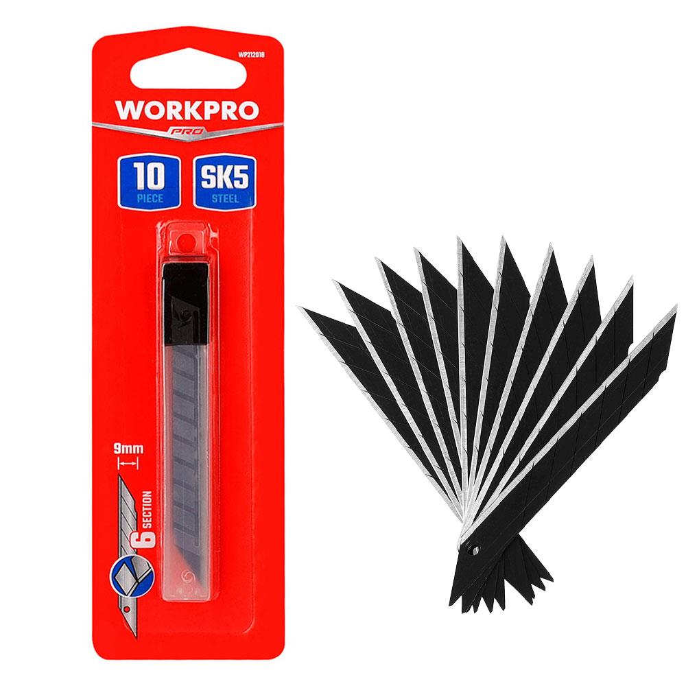 WORKPRO WP212018 9MM 30˚ Açılı 10’Lu Maket Bıçağı Yedeği - . Görsel