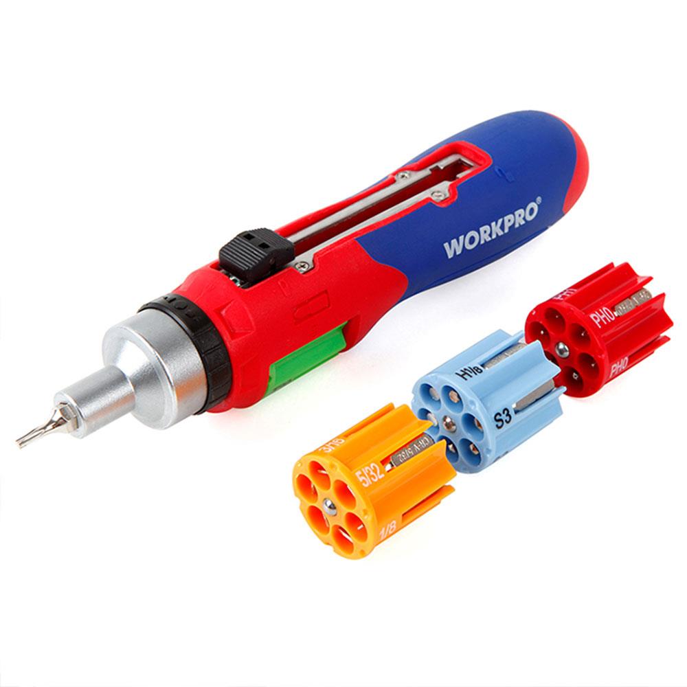 WORKPRO WP221056 24 Parça Profesyonel CR-V Cırcırlı Bits Tornavida Seti - . Görsel