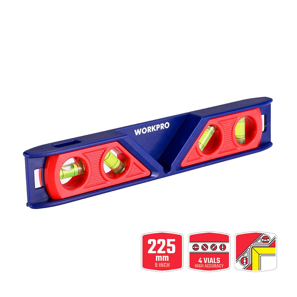 WORKPRO WP262028 225MM Açı Kontrollü Torpedo Su Terazisi - . Görsel