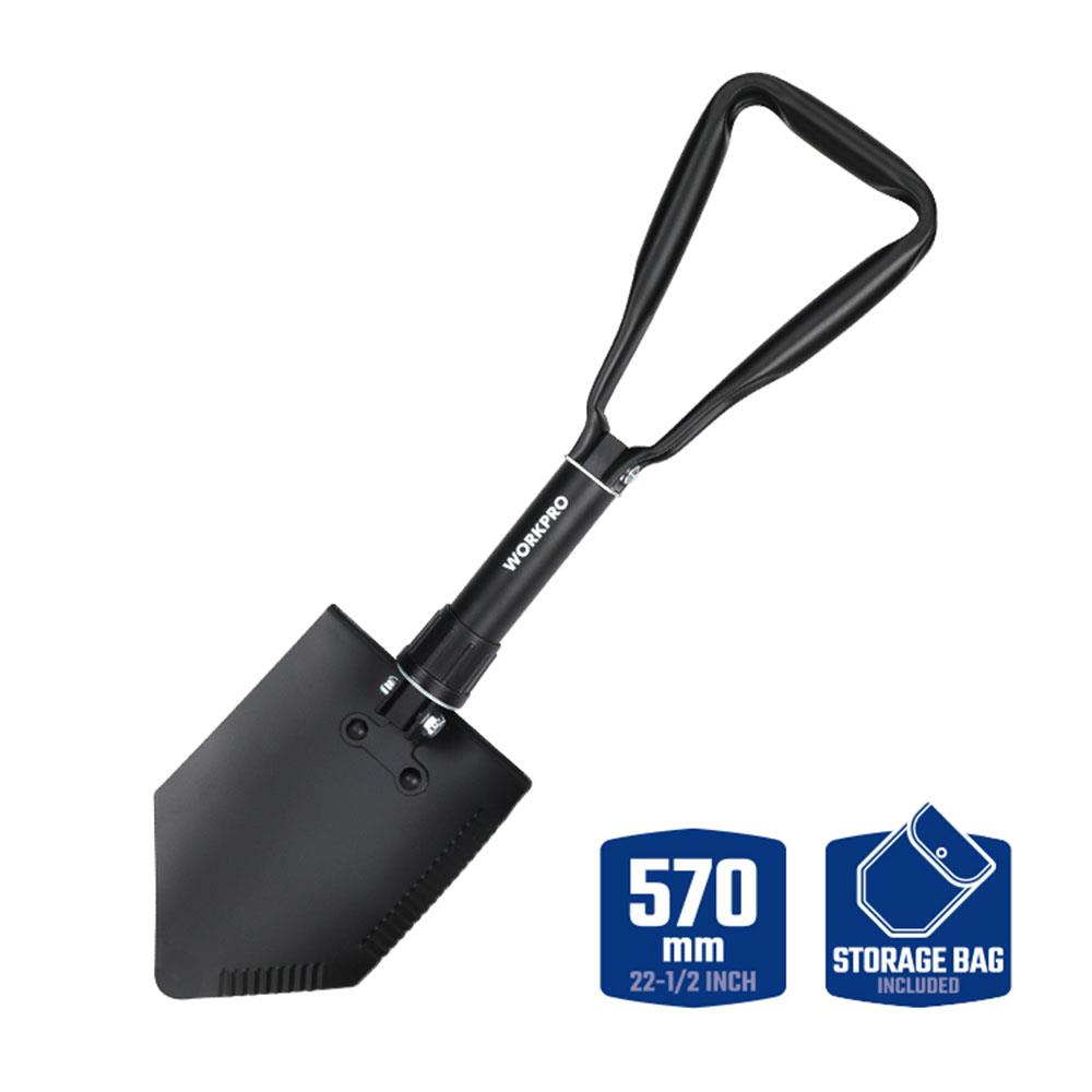 WORKPRO WP335006 570MM Katlanabilir Çok Amaçlı Profesyonel Kamp Küreği - . Görsel
