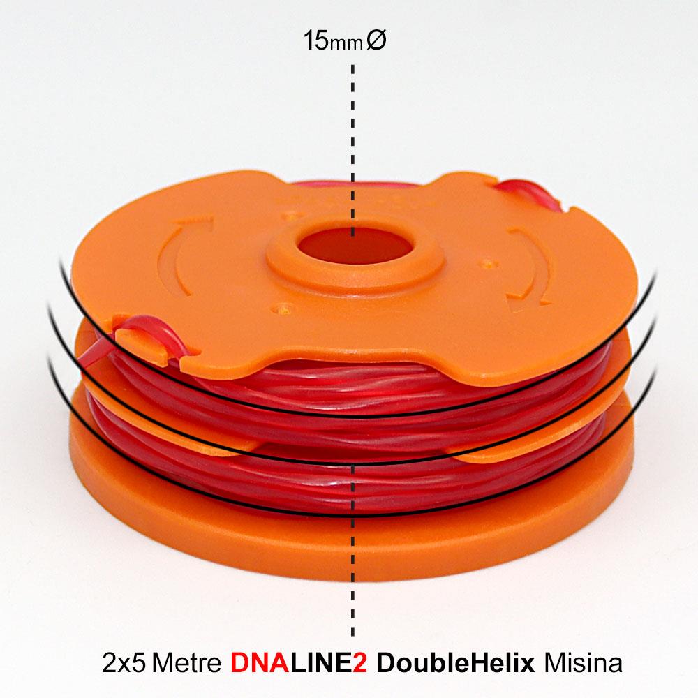 WORX WA0007 1.65mmX5Metre Çift Çıkışlı Duble Helix Spiral Burgulu Yedek Misina - . Görsel