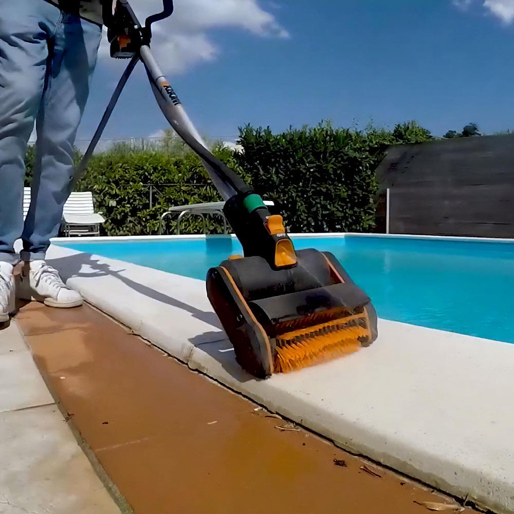 WORX WA0291 WG441E ile Uyumlu Sert Yüzeyler İçin 165mm Sert Temizlik Fırçası - . Görsel