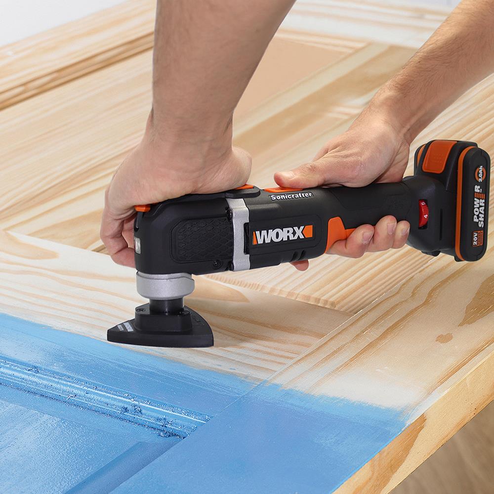 WORX WA2171 Çok Amaçlı Raspalama Makinası İçin 75x75mm Universal Cırtlı Zımpara Tabanı - . Görsel