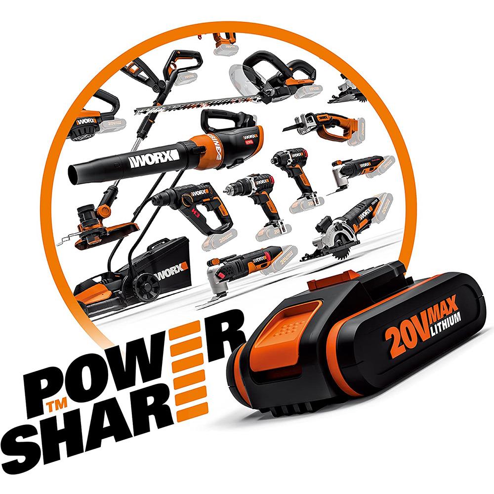 WORX WA3883 20Volt Li-ion PowerShare İkili Hızlı Akü Şarj Cihazı - . Görsel