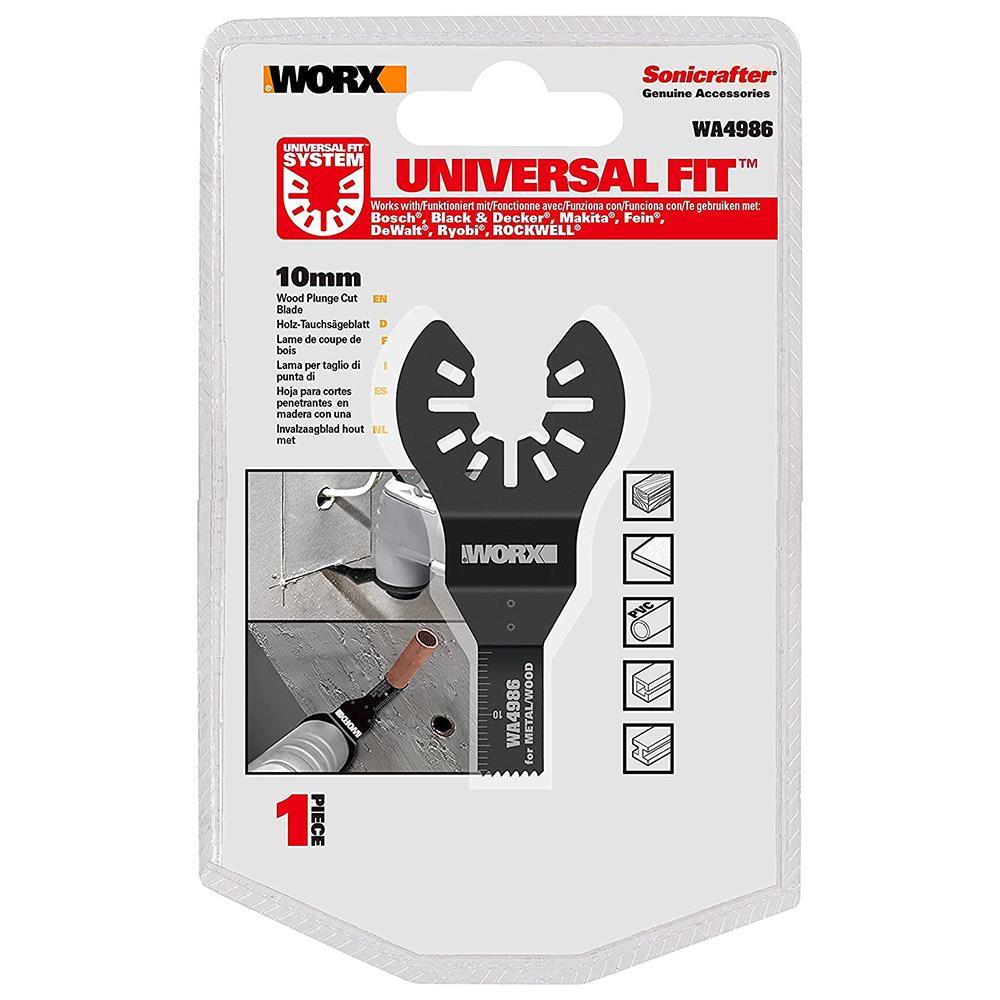 WORX WA4986 Çok Amaçlı Raspalama Makinası İçin 10x20mm Metal, Ahşap, Fiberglas, PVC Universal Hassas Kesme Bıçağı - . Görsel