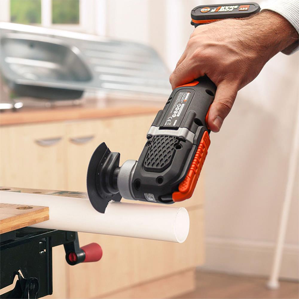 WORX WA5010 Çok Amaçlı Raspalama Makinası İçin 80mm 180˚ Metal, Ahşap, Fiberglas, PVC Universal Kesme Bıçağ - . Görsel
