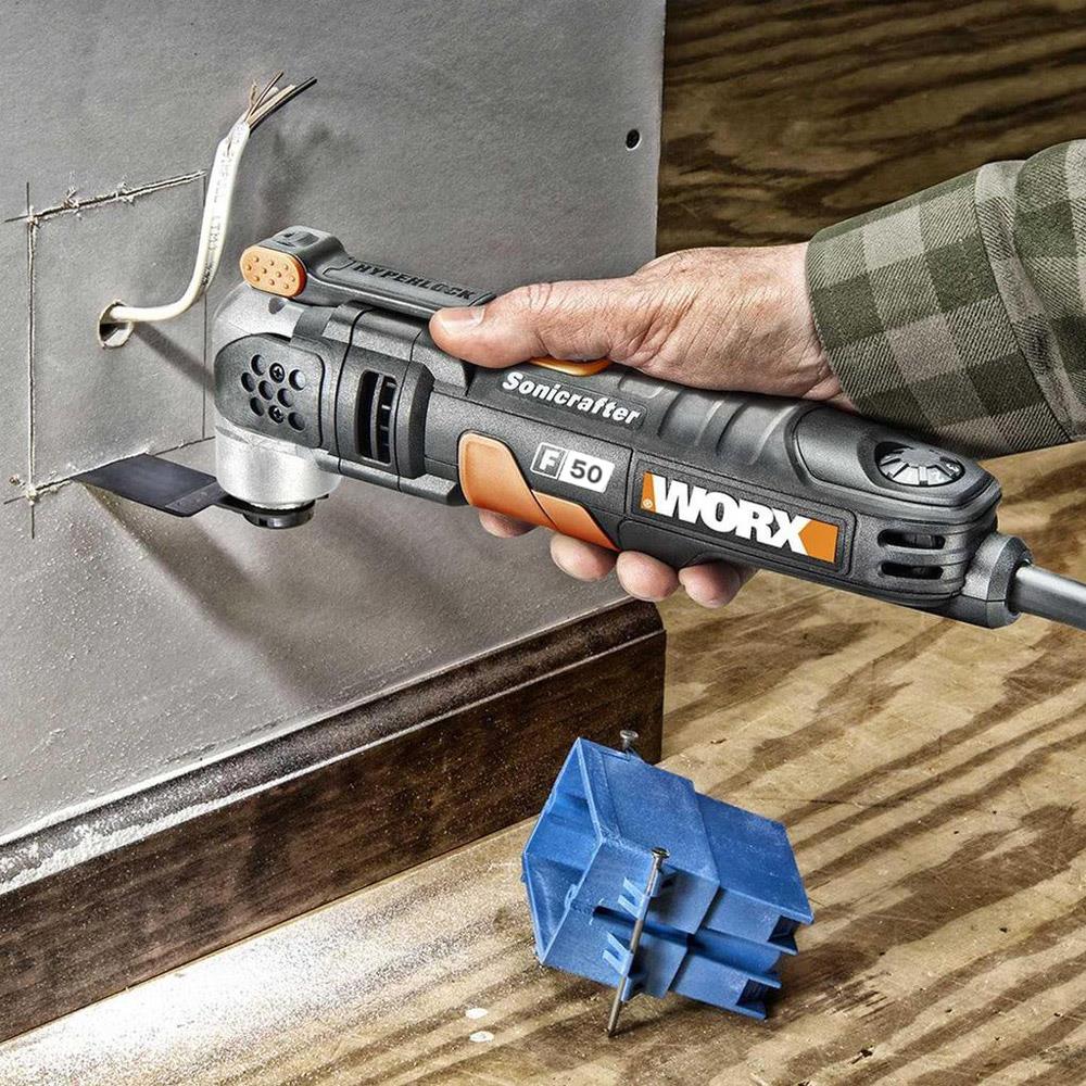 WORX WA5012 Çok Amaçlı Raspalama Makinası İçin 35x40mm Ahşap, Fiberglas, PVC Universal Kesme Bıçağı - . Görsel