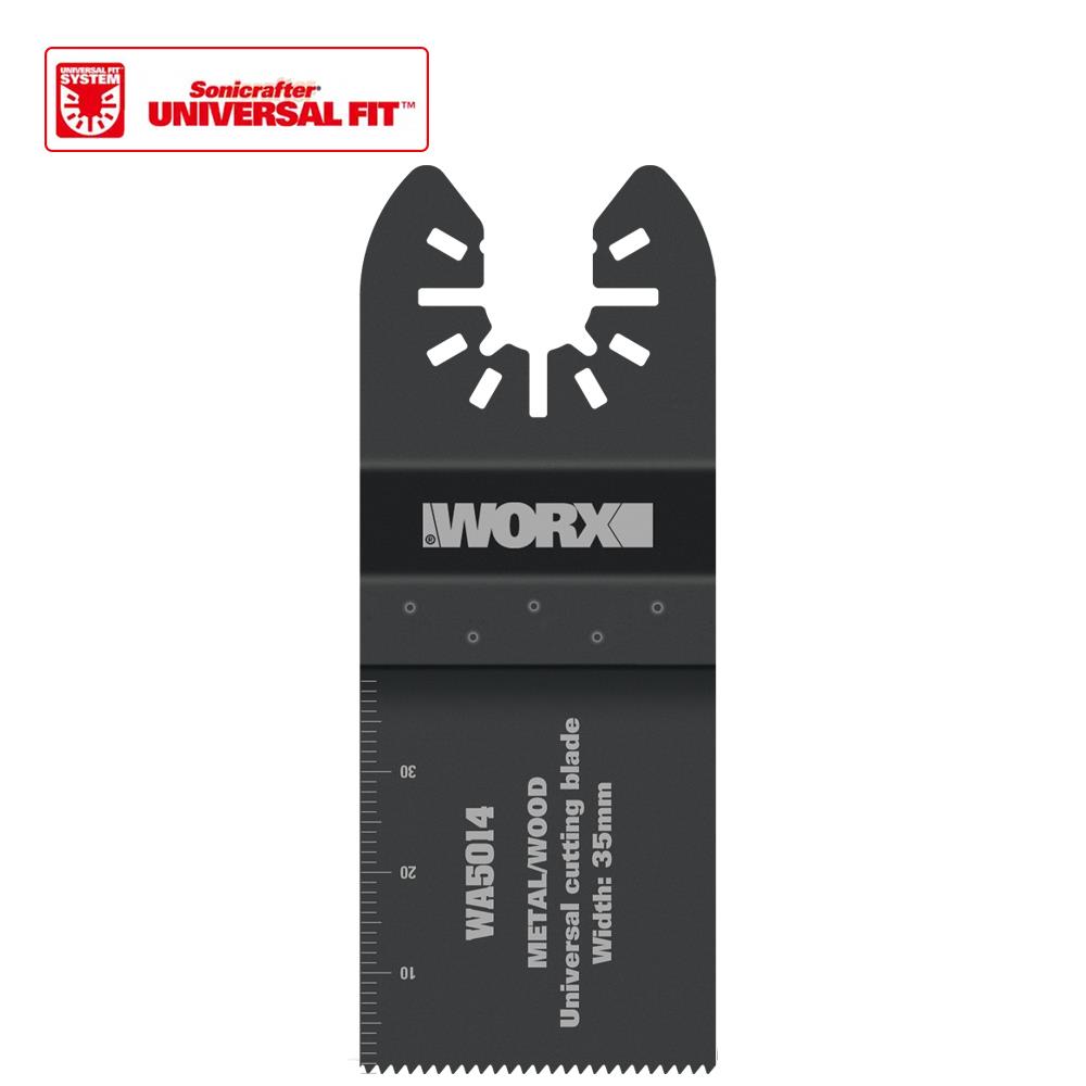 WORX WA5014 Çok Amaçlı Raspalama Makinası İçin 35x40mm Metal, Ahşap, Fiberglas, PVC Universal Kesme Bıçağı - . Görsel