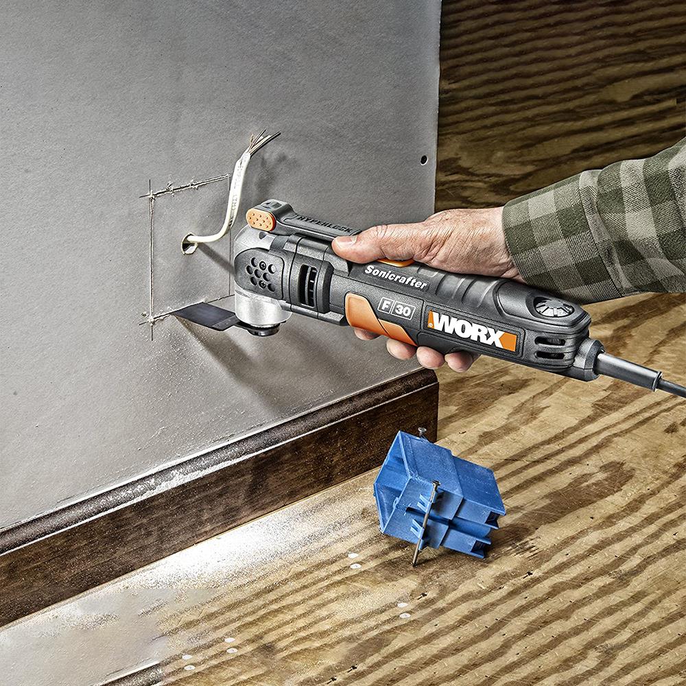 WORX WA5014 Çok Amaçlı Raspalama Makinası İçin 35x40mm Metal, Ahşap, Fiberglas, PVC Universal Kesme Bıçağı - . Görsel