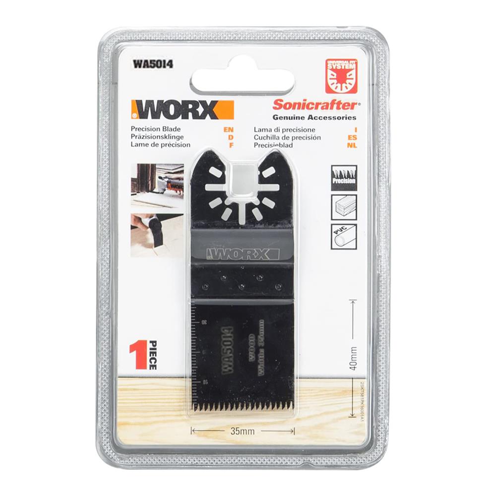 WORX WA5014 Çok Amaçlı Raspalama Makinası İçin 35x40mm Metal, Ahşap, Fiberglas, PVC Universal Kesme Bıçağı - . Görsel