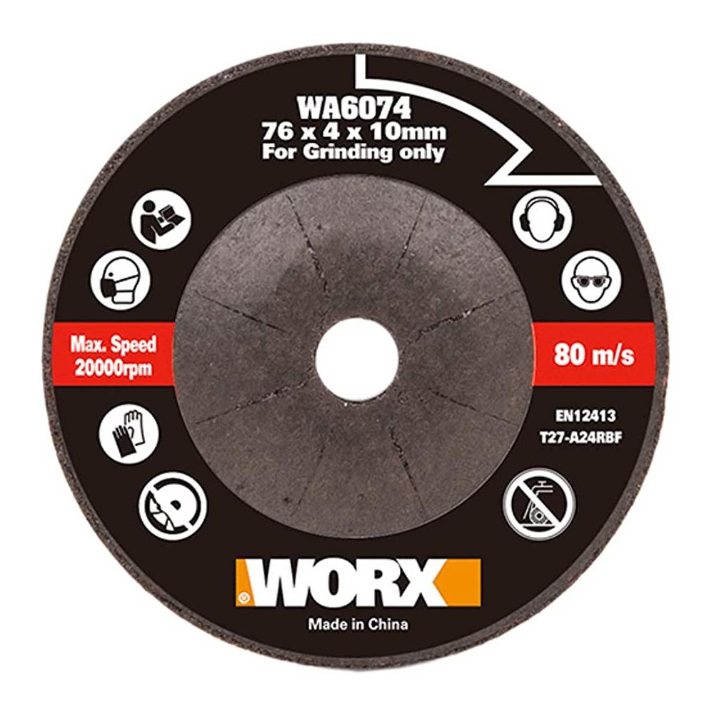 WORX WA6074 WX801 İçin 76x10mm Metal Taşlama Taşı - . Görsel