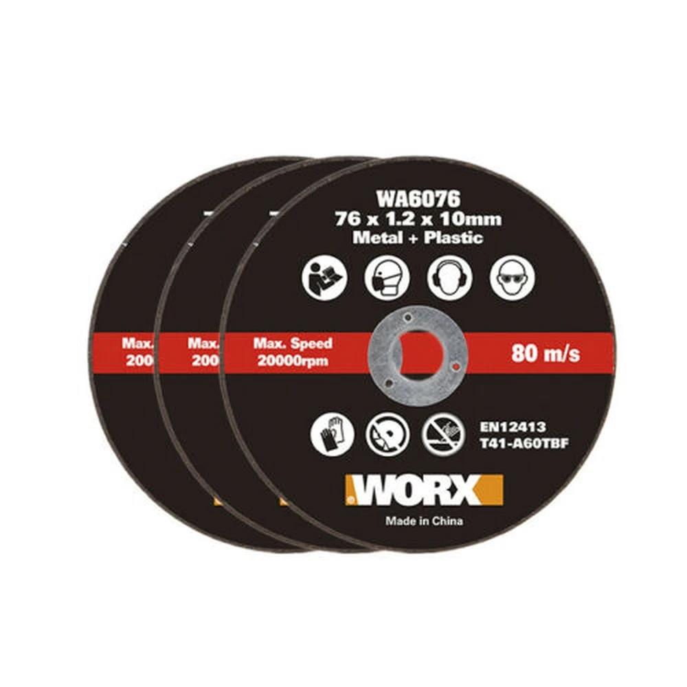 WORX WA6076.3 WX801 İçin 76x10mm 3 Adet Metal ve PVC Kesme Taşı - . Görsel