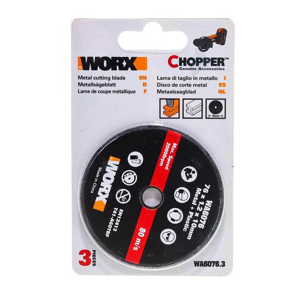 WORX WA6076.3 WX801 İçin 76x10mm 3 Adet Metal ve PVC Kesme Taşı - . Görsel