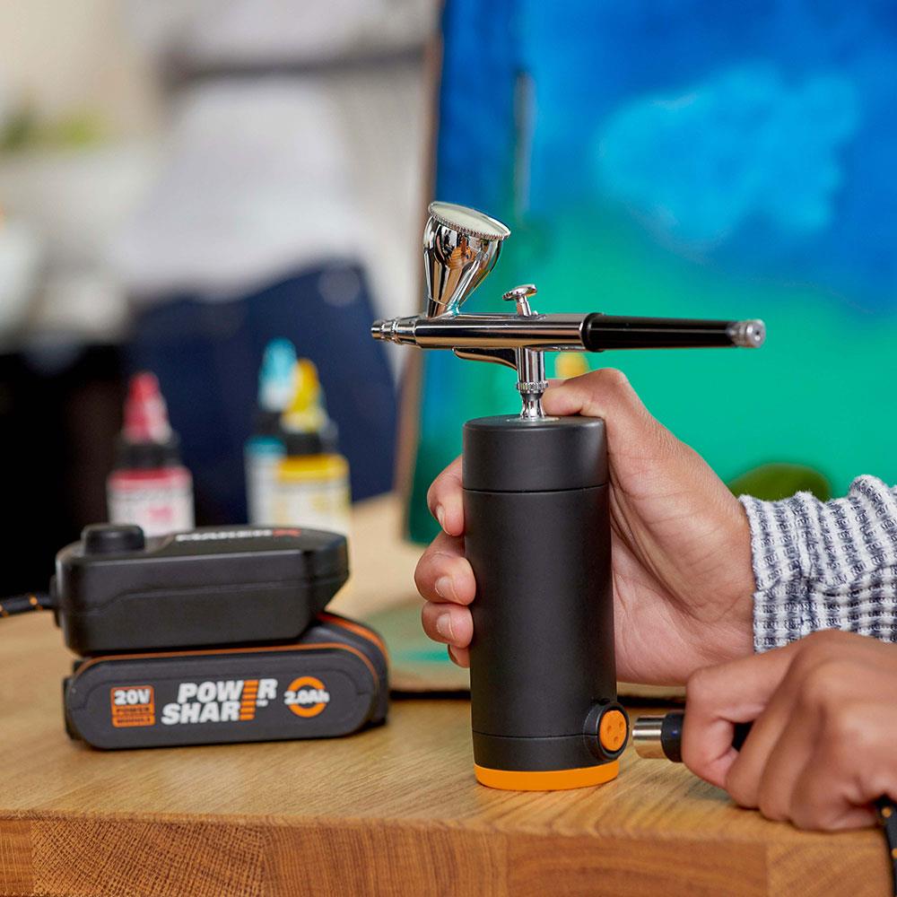 WORX WA7161 MAKERX 20Volt HUBX USB Portlu Devir Ayarlı Adaptör (Akü Dahil Değildir) - . Görsel