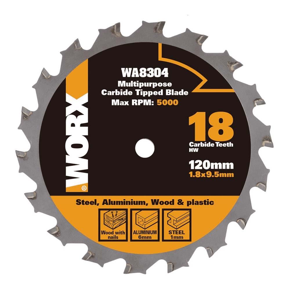 WORX WA8304 120x9,5mm Metal, Ahşap, PVC, Alüminyum Kesme, Elmas Daire Testere Bıçağı - . Görsel