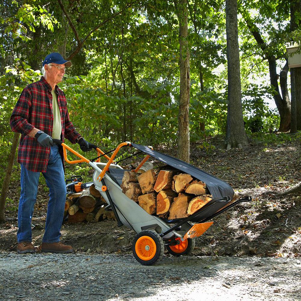 WORX WG050 100Lt./136Kg. Profesyonel Çok Amaçlı El Arabası, Taşıma Arabası - . Görsel