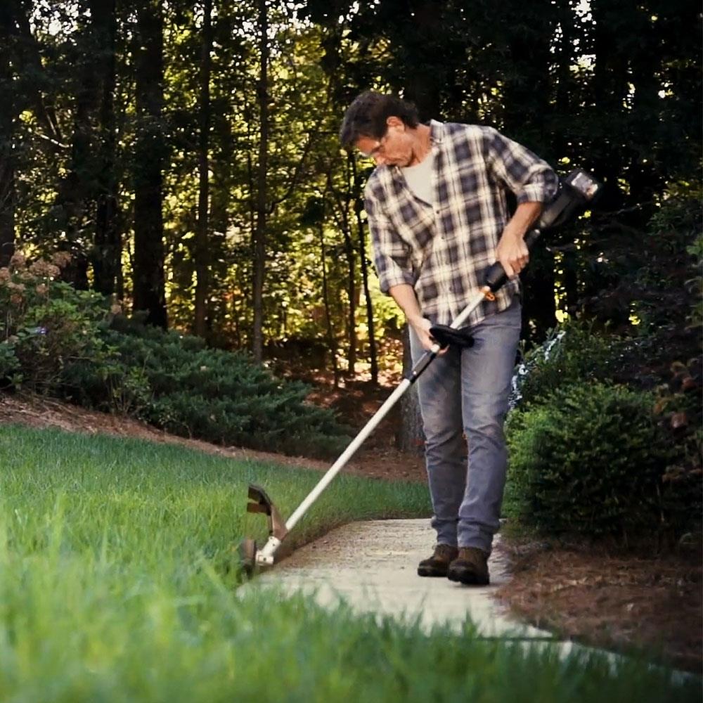 WORX WG186E.1 40Volt 4.0Ah. Li-ion 38cm Profesyonel Çok Fonksiyonlu Misinalı Çim Kesme + Tırpan - . Görsel