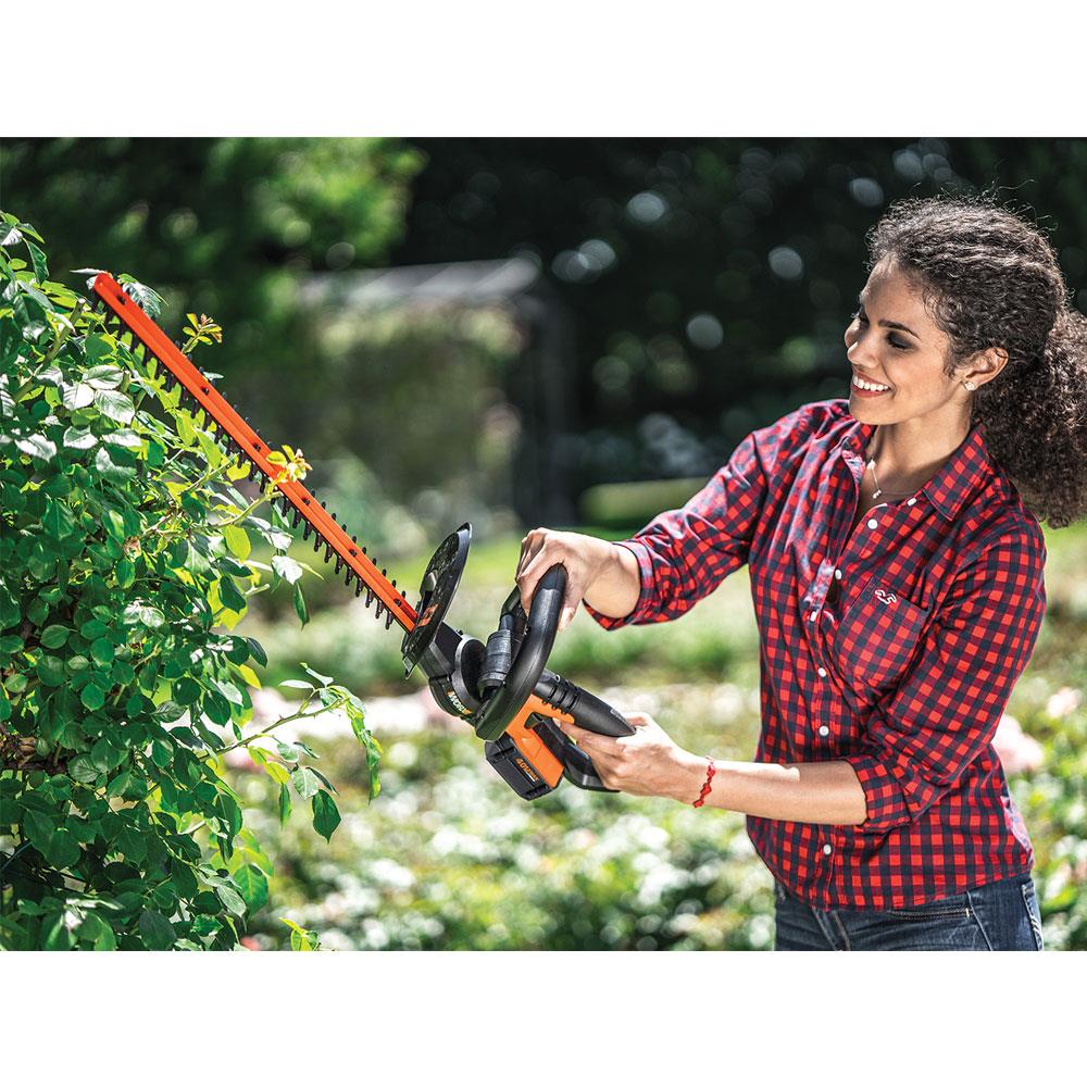 WORX WG260E.5 20Volt 2.0Ah. Li-ion 61CM Profesyonel Çit Budama - . Görsel