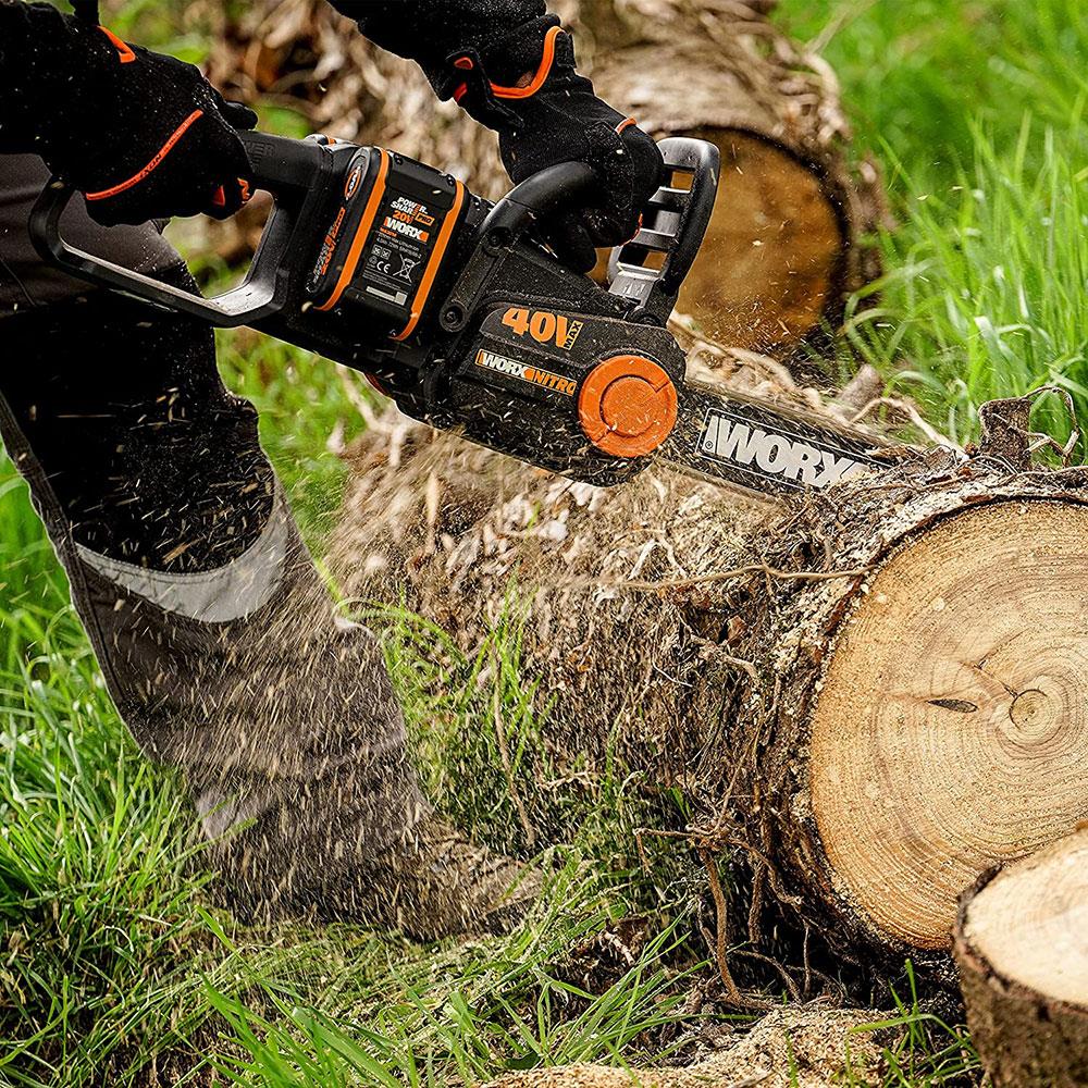 WORX WG385E 40Volt 4.0Ah Li-ion 40CM Profesyonel Şarjlı Kömürsüz Zincirli Testere - . Görsel