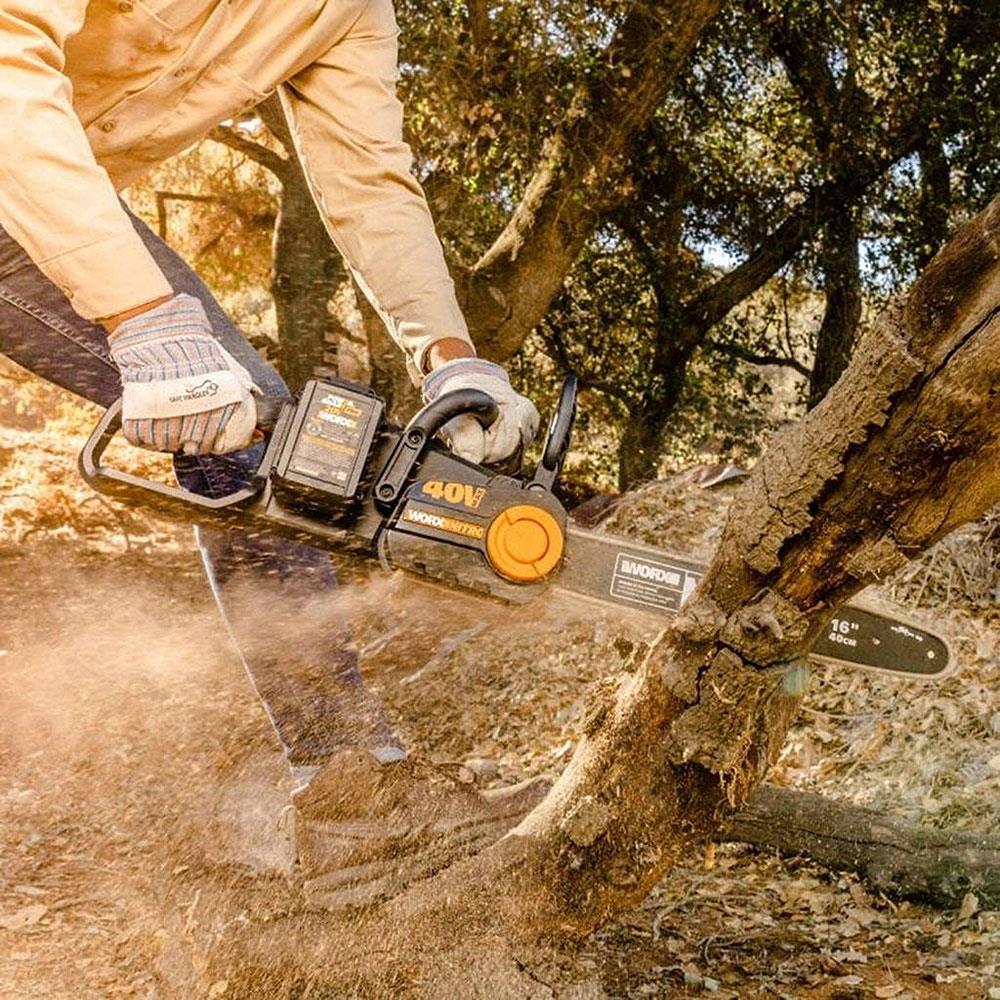 WORX WG385E 40Volt 4.0Ah Li-ion 40CM Profesyonel Şarjlı Kömürsüz Zincirli Testere - . Görsel