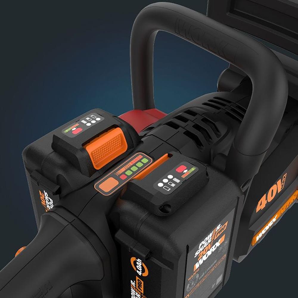WORX WG385E 40Volt 4.0Ah Li-ion 40CM Profesyonel Şarjlı Kömürsüz Zincirli Testere - . Görsel