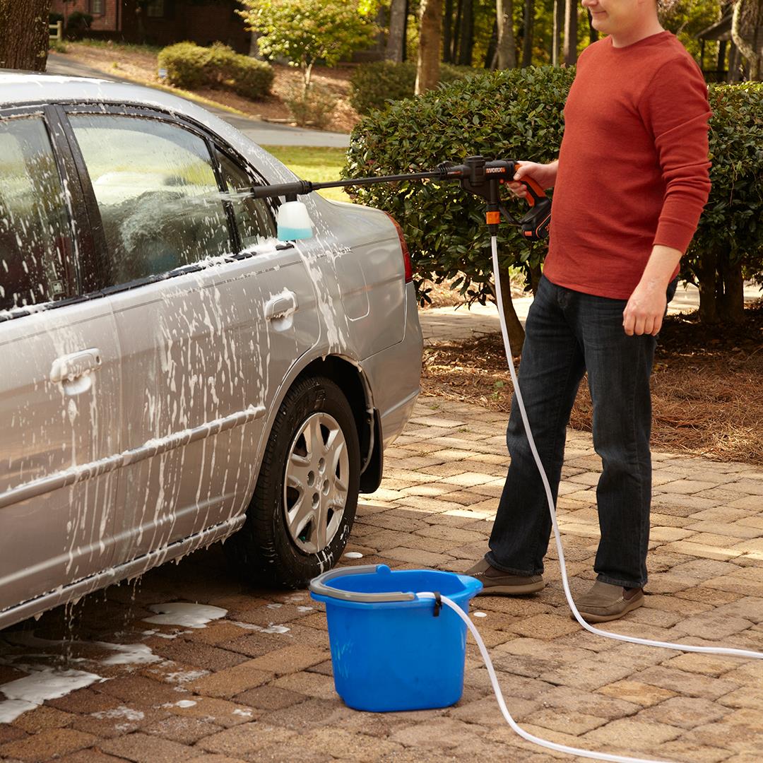 WORX WG620E.2 20Volt 2.0Ah. Li-ion 24 Bar Basınçlı Yıkama Tabancası + 4 Parça Yıkama Seti - . Görsel