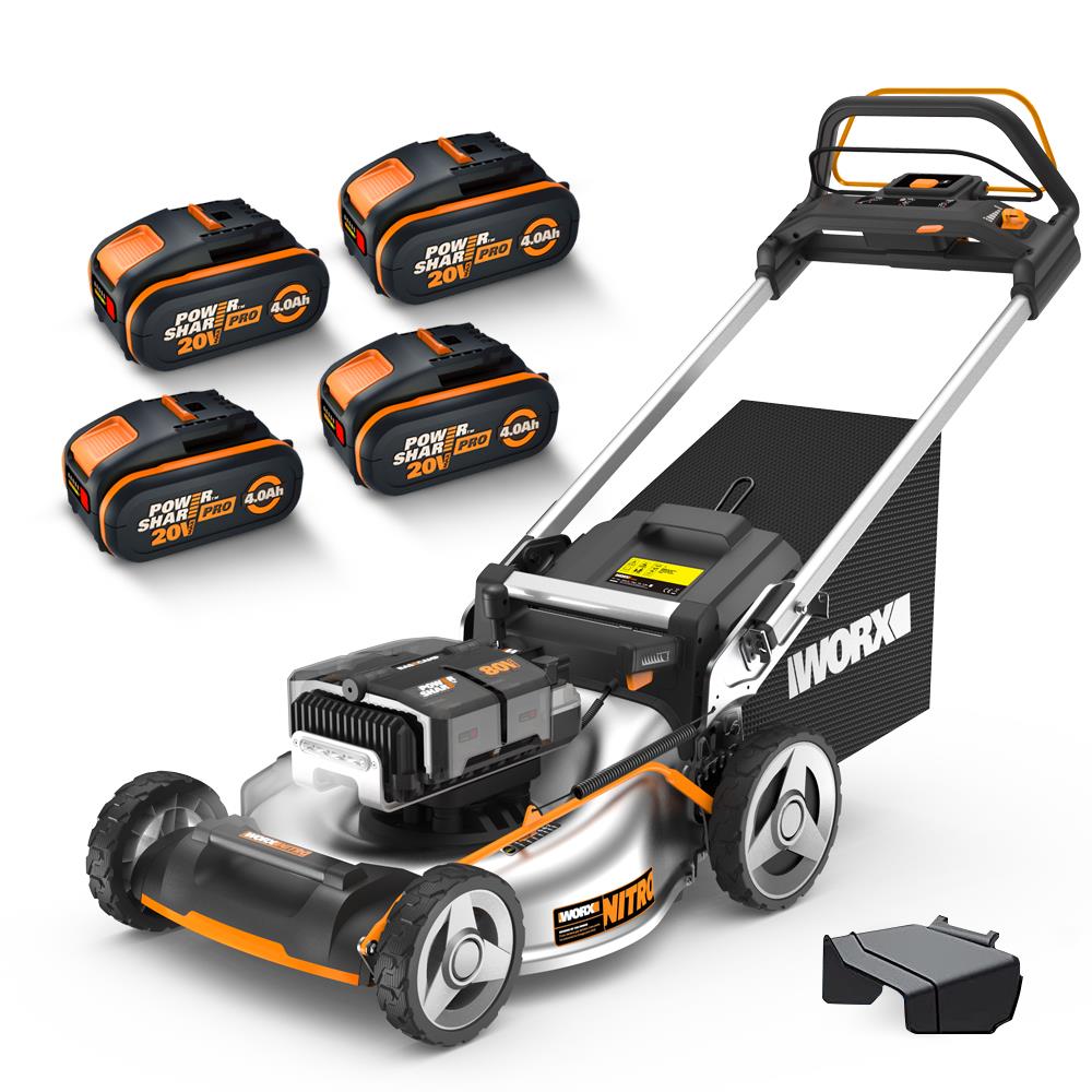 WORX WG761E 80Volt 4.0Ah. Li-ion 51cm Profesyonel Kömürsüz Şarjlı Çim Biçme - . Görsel