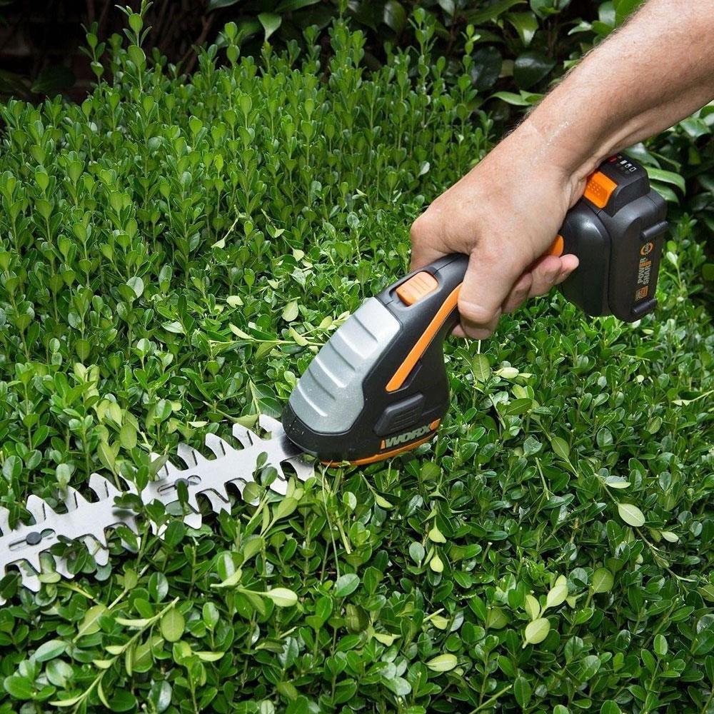 WORX WG801E.5 20Volt 2.0Ah. Li-ion Şarjlı Profesyonel Avuç İçi Çim Kesme, Çit Budama/Çapalama - . Görsel